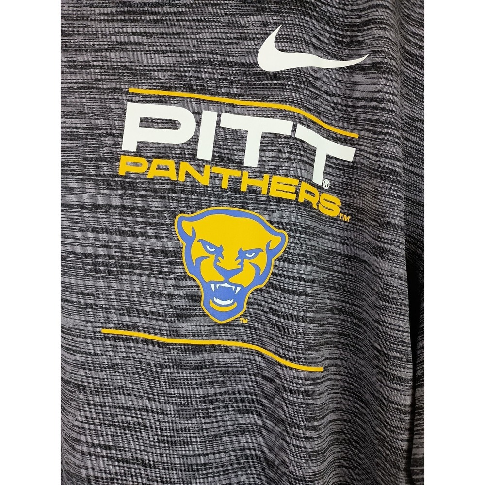 Nike Pittsburgh Panthers Long Sleeve Shirt Gray Size Medium